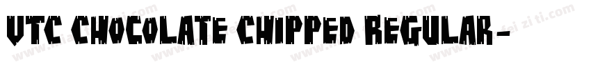 VTC Chocolate Chipped Regular字体转换